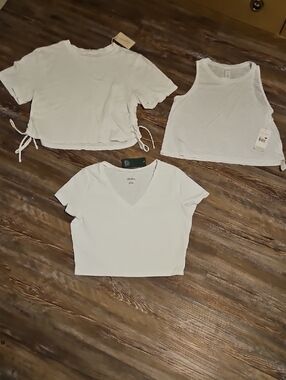 Women’s White Crop Top — Classic Short Sleeve & Tank Styles